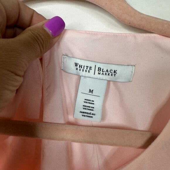 2/$30 NWT White House Black Market Sleeveless Pleat Front Shell Roccoco #A0028 - Picture 5 of 8